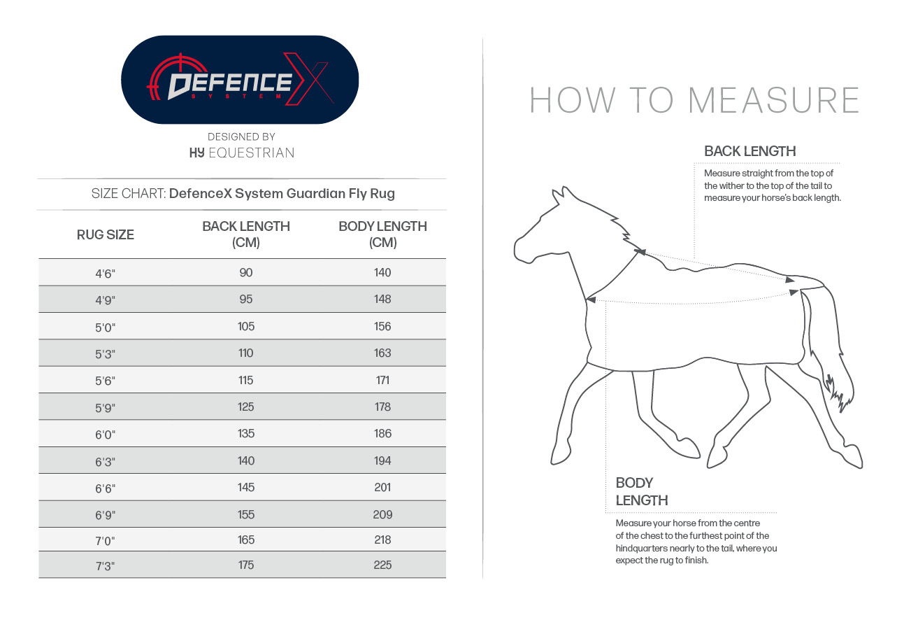 Hy Equestrian DefenceX System Guardian Fly Rug & Fly Mask